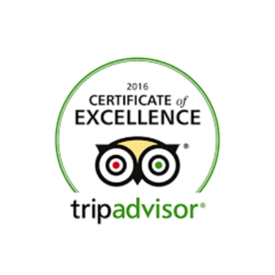 TripAdvisor Certificate of Excellence!